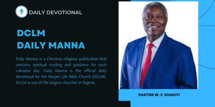 DCLM Daily Manna 2025: DCLM Daily Manna 7 January 2025: What is Your Name?