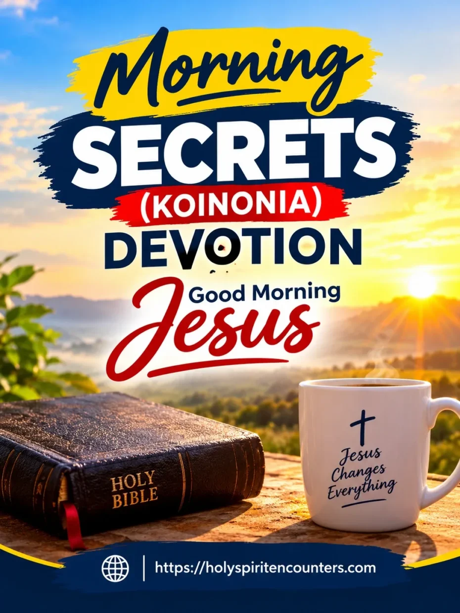 Morning Secrets (Koinonia) Devotion | Good Morning Jesus